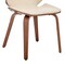 Armen Living Brinley Cream Faux Leather and Walnut Wood Dining Room Accent Chair LCBNSIWACR - alternate 6